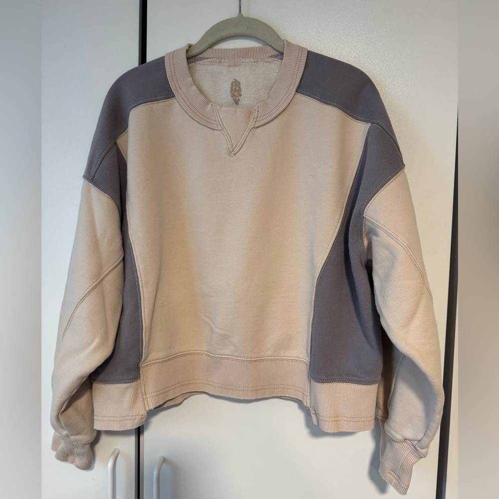 Free People - Intercept Colorblock Pullover - Sand